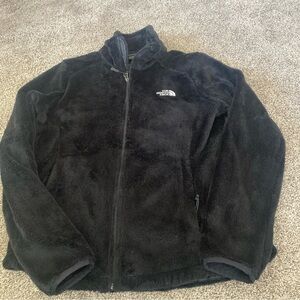 The North Face Women's Osito Jacket S Fluffy Fleece Full Zip Black Zip Pockets